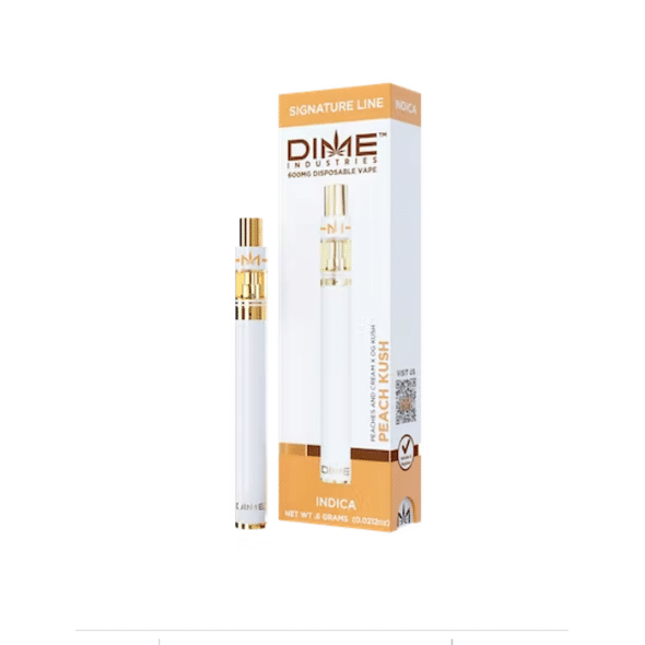Buy Dime Industries Peach Kush 600mg Disposable Vape pen