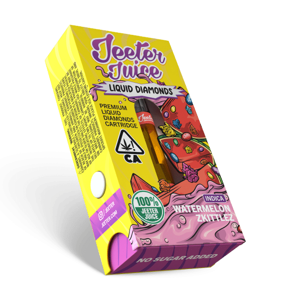 Watermelon Zkittlez Jeeter Juice Liquid Diamonds Carts- Indica