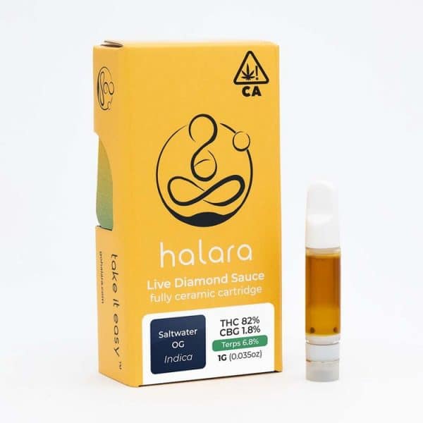 Halara Live Diamond Sauce Saltwater OG 1G Cartridge
